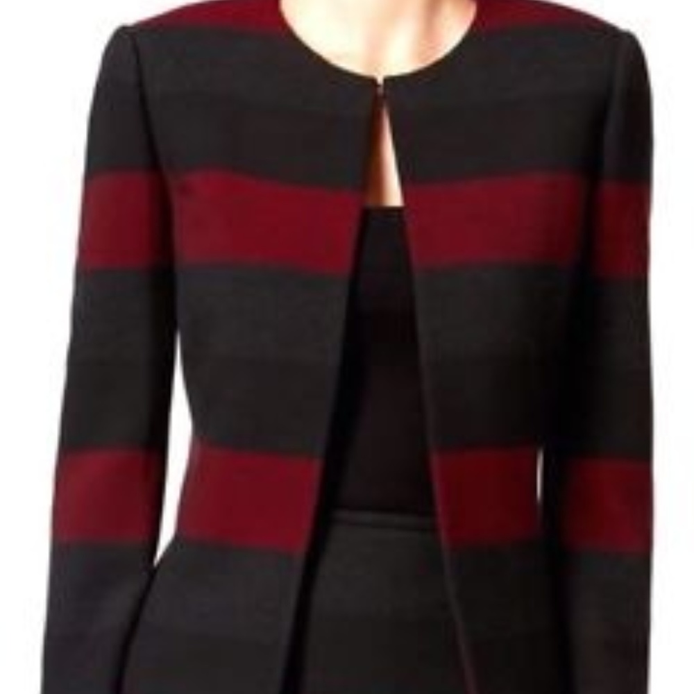 Black Grey Red Blazer